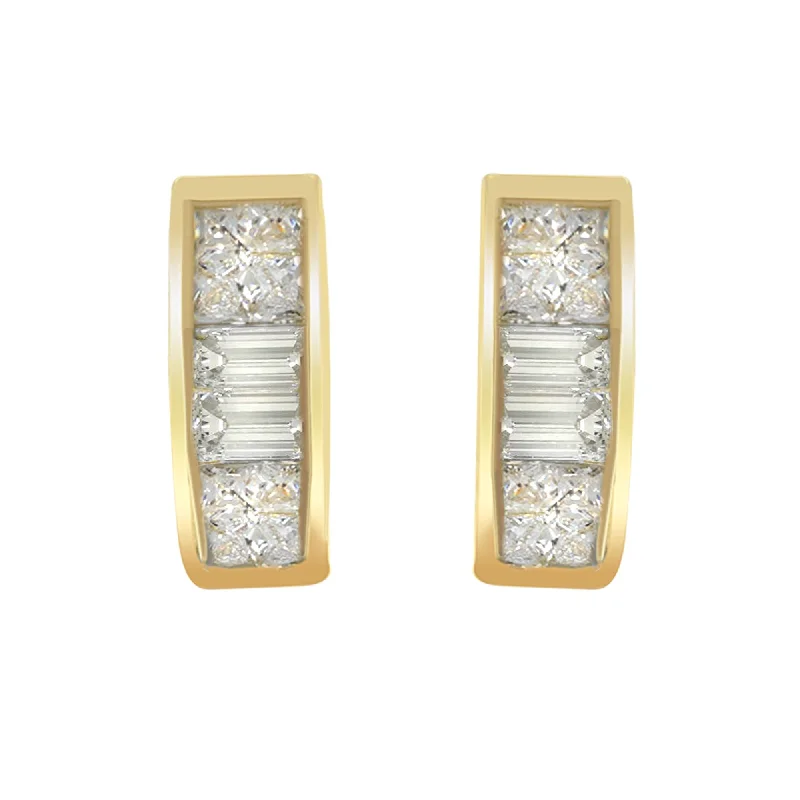 14k Yellow Gold 1/4ct TDW Diamond Earrings