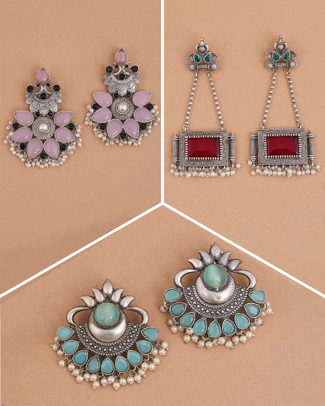 Akshita Combo Earring Set