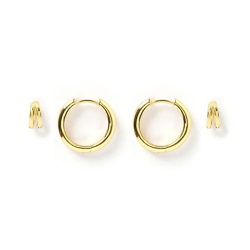 Jeanette Earring Stack - Gold