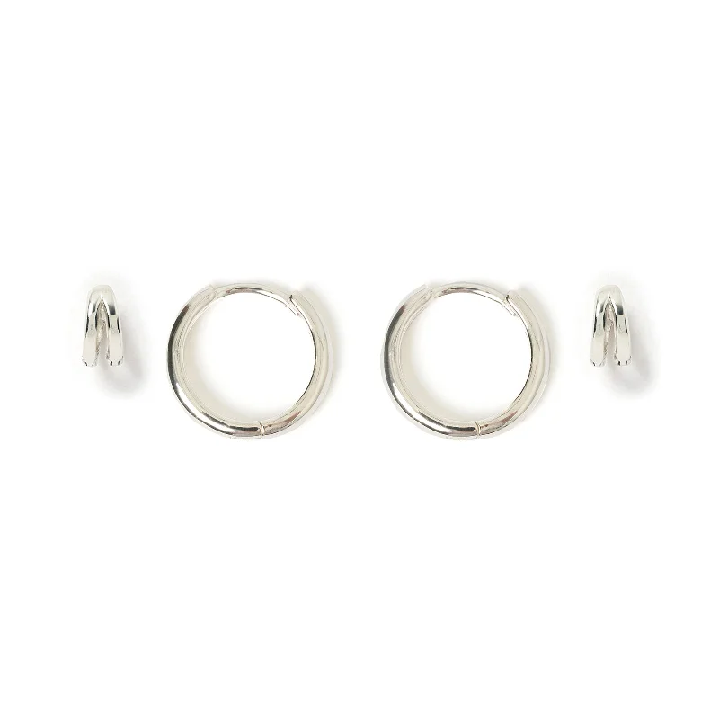 Jeanette Earring Stack - Silver