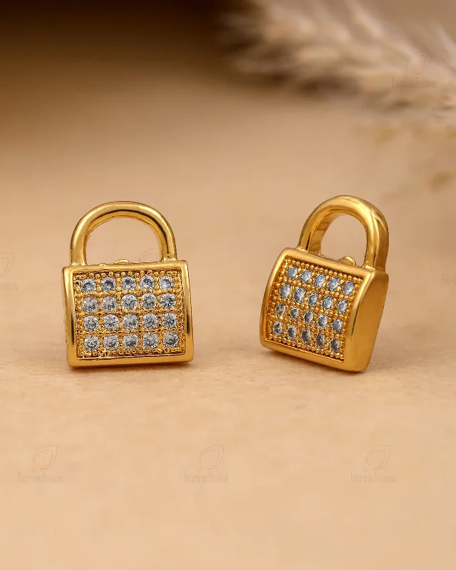 Lock Mini Cz Studs