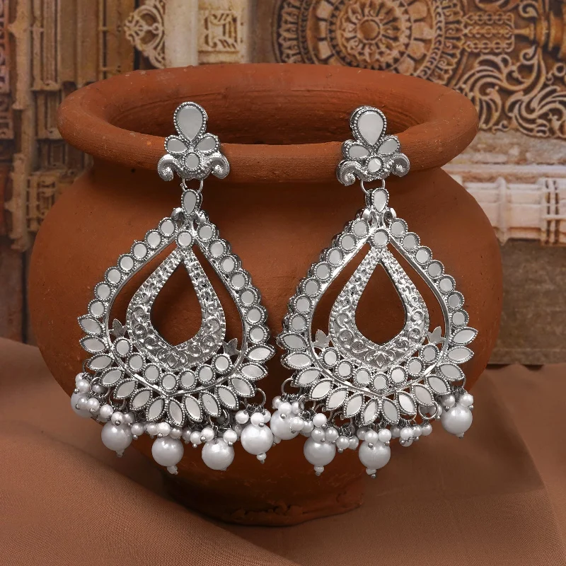 Teejh Adyaa Silver Oxidised Earring